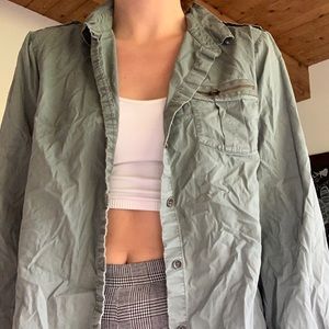 Green army jacket